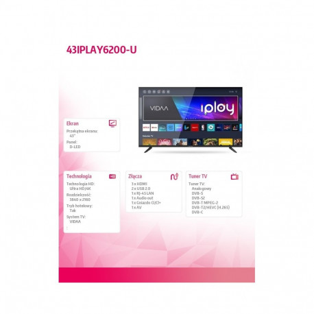 TV LED 43 inches 43IPLAY6200-U