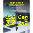 Adapter IcyBox USB 20 Gbit/s von Type-E Port