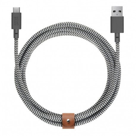 Native Union Belt Cable USB-A to USB-C 3m sebra