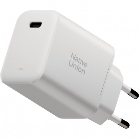 Native Union 45W USB-C PD kiire GaN seinalaadija valge