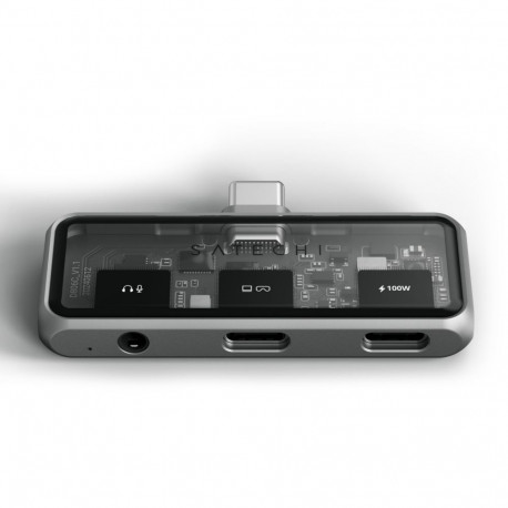 Satechi USB-C PD Mobile XR Hub & 3.5mm Audio space grey