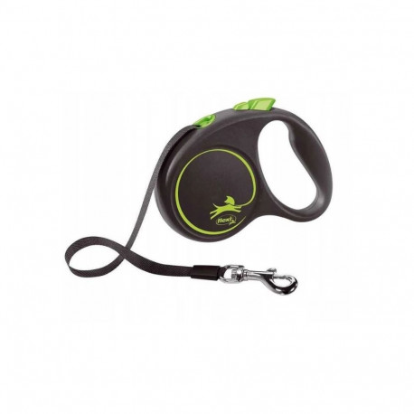 FLEXI must Design S - tagasitõmmatav jalutusrihm - 5 m