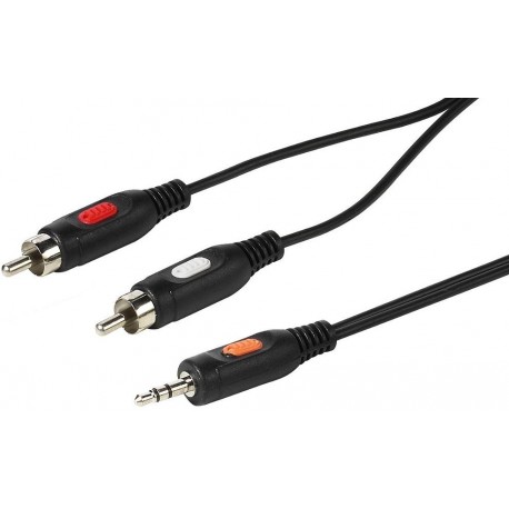 Vivanco kaabel 3,5mm - 2xRCA 5m (41032)
