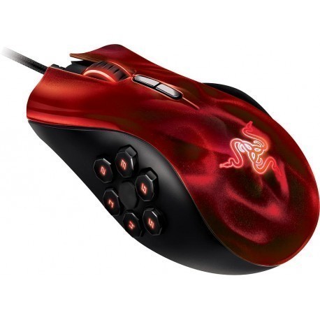 Razer мышка Naga Hex, красный