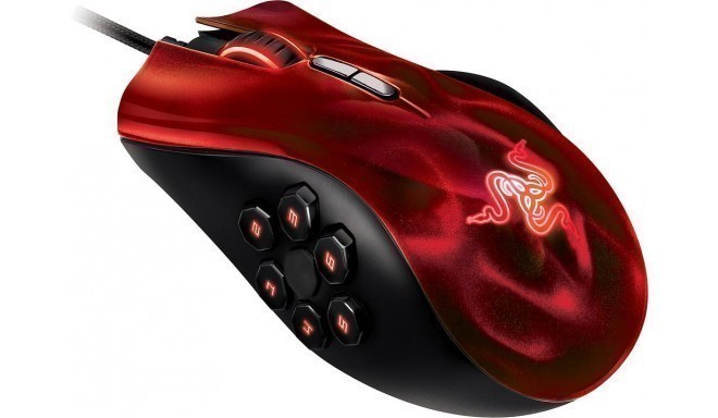 Razer mouse Naga Hex, red