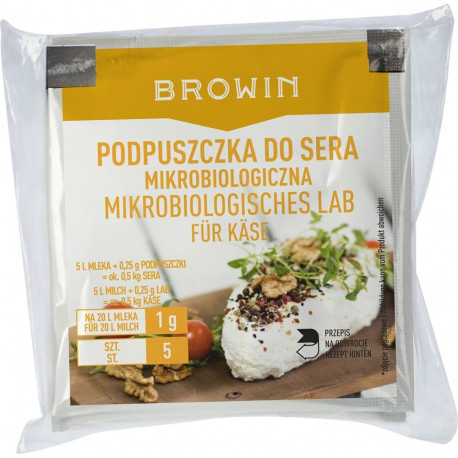 Mikrobioloogiline juustu laap, BROWIN, 411200, 5x1 g