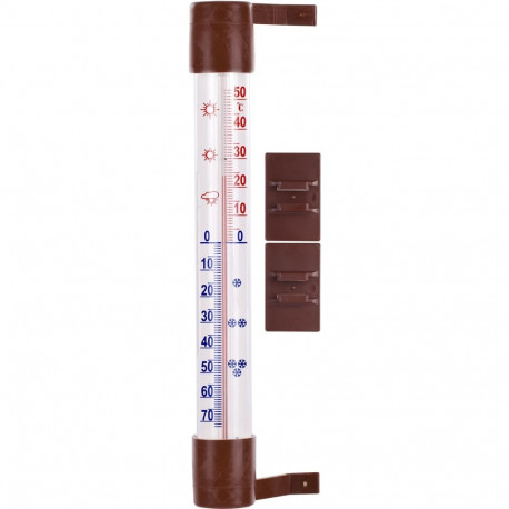 Välistemperatuurimõõtja, pruun BIOTERM 020507, -60°C kuni +50°C, 23cm
