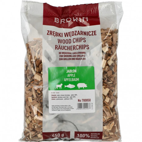 Wood chips for smoking/grilling, apple, 450 g, cl.10 BROWIN 780850