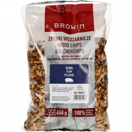 Suitsutamise/grillimise puidulaastud, ploom, 450 g, BROWIN 780837, KL 08