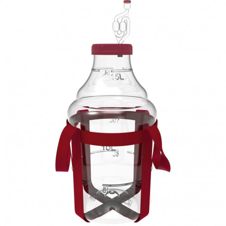 Browin Demijohn 15 L 644215, maapinnaga, polüpropüleen BPA-vaba, lai avaus, käepide, lisatarvikud