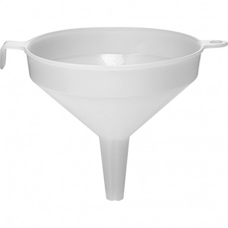 Browin 350010 plastic funnel, Ø10 cm, 220 ml, 1.8/1.1 cm neck, white