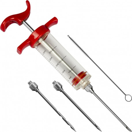 Brine Injector 30 ml + 3 Needles + Cleaner BROWIN 311104, 22.4 cm, 2.8 cm, 7 cm, 74 g