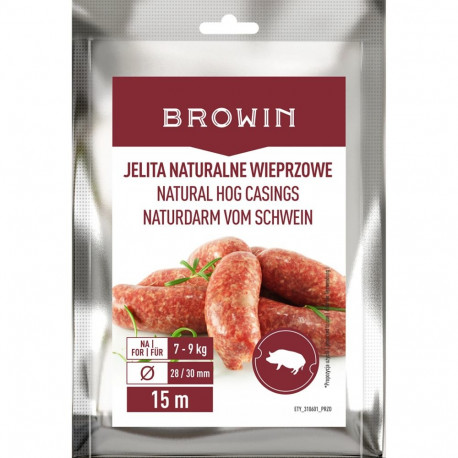 Browin Natural Hog Casings 310601, 15m, 0.15kg, pork casings