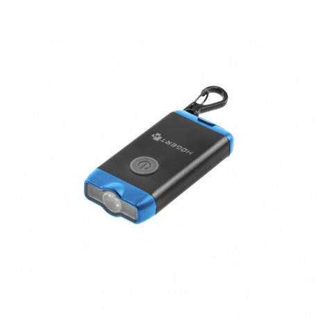 Hogert flashlight HT1E405, 150lm, 3.7V, 200mAh, USB-C, Li-Ion battery, aluminium, 3 lighting modes