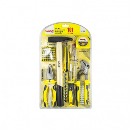 WMC Tools tööriistakomplekt WMC-20101, 101 tk, 1/4", 300g, 3m, 9mm, 13mm, 6-tahuline, blisterpakendi