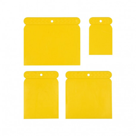 Vorel Jaapani pahtlilabidas 05950, 4 tk, PVC, 50 mm, 80 mm, 100 mm, 120 mm, liimi, mördi, pahtli ja 