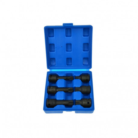 Geko löökmutrite komplekt G10515, M14, M16, M18 x 43mm/78mm, Cr-Mo, must fosfaadiga viimistlus, 1/2"
