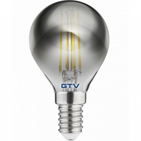 Gtv LED Bulb E14, LD-G45FPE4-30, 4 W, 300 lm, 2700 K, AC220-240V, 360°, FILAMENT gray