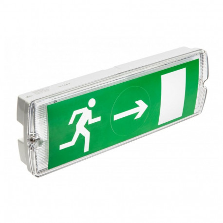 Gtv LD-SAHER1-DUO emergency luminaire, 3W, 300lm, 6400K, AC220-240V, IP65, 1h, dual-mode, Ni-Cd