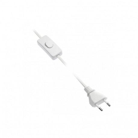 Lülitiga toitekaabel, 2m, valge, .2x0,75mm2, LD-KABE2M-00 GTV