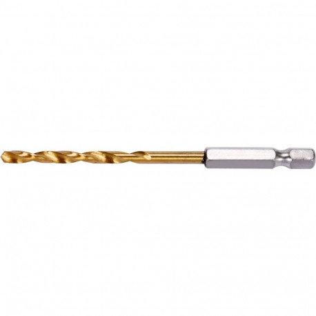 Yato YT-44760 metallpuur, 4,8mm, HSS, titaankate, kuuskantvars, 1/4", 135°, DIN 338