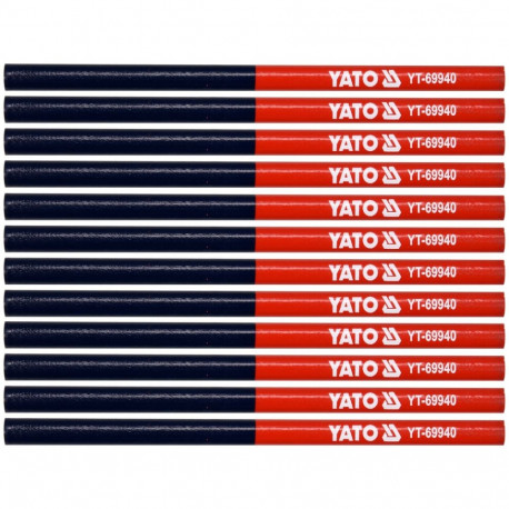 Kahevärviline pliiats Sinine-Punane 12 tk. YT-69940 YATO