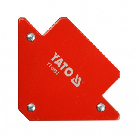 Magnetic welding angle holder for fixing metal parts 45° 90° 135° 11.5kg 82x120x13mm YT-0863 YATO