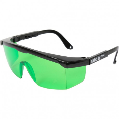 Yato Green Laser Glasses YT-30461, green, PVC, P.C, adjustable, case