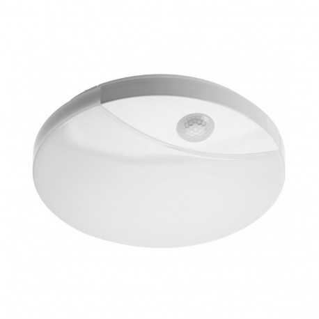 LED griestu gaismeklis LOGOS 16W ar kustību sensoru, 1200lm, IP44, 360°, balts; LD-LOG16W-LED GTV