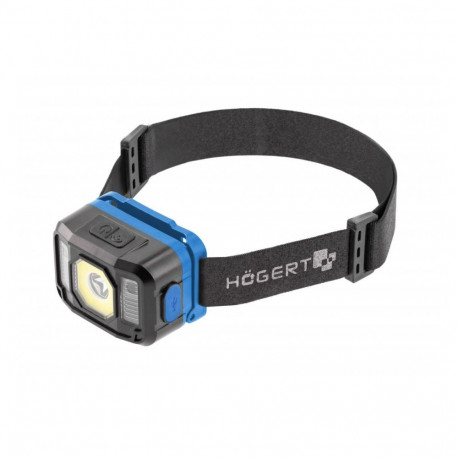 Galvas lukturis USB LED, 7 funkcijas; HT1E422 HOGERT