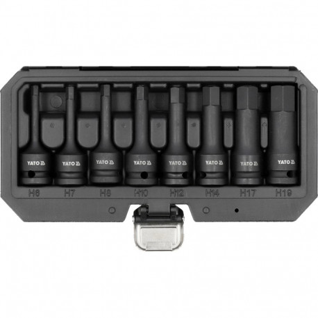 Impact Bit Socket Set Hex 8Pcs 1/2" YT-1066 YATO