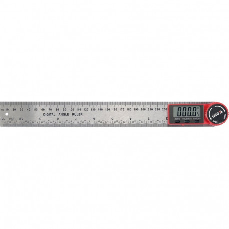 Yato Digitaalne nurgamõõdik YT-71004, 300 mm, 0-360°, 0,05°, ±0,2°, taustvalgustusega LCD, terasest 