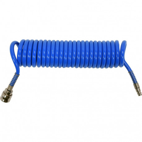 Yato Spiral Recoil Air Hose YT-24201, 5m, 5.5mm, 8mm, 12bar, PU, quick coupling size 1/4"