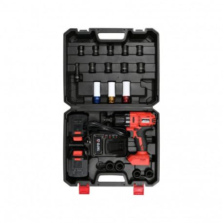 Akutrell 18V, 1/2";, 2x3Ah YT-82807 YATO