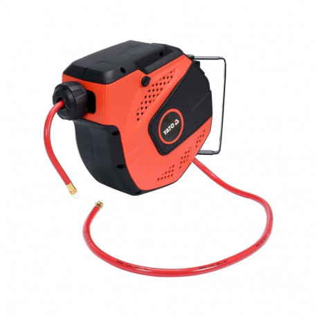 Yato YT-24242 Automaatne õhuvoolik rullis, 10m, 8mm, 2MPa, G1/4 BSPT, PVC, PP, automaatne tagasikeri