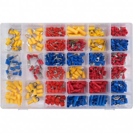 Yato Autode juhtme ühenduste komplekt YT-068913, 600tk, messing, PVC, elektrikasutuseks