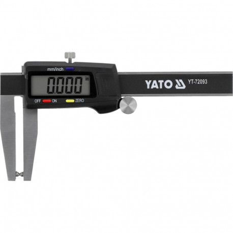 Yato Digital Caliper YT-72093, 0-70 mm, 55 mm, accuracy ±0.03 mm, stainless steel, LCD display