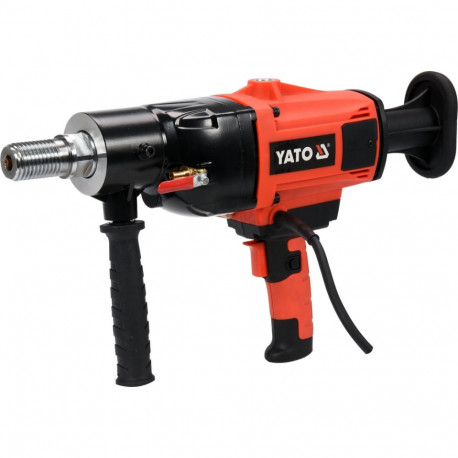 Diamond core drill with water cooling 2200 W 1200 min⁻¹ 1/4" (6.3 mm) 12–180 mm YT-81980 YATO