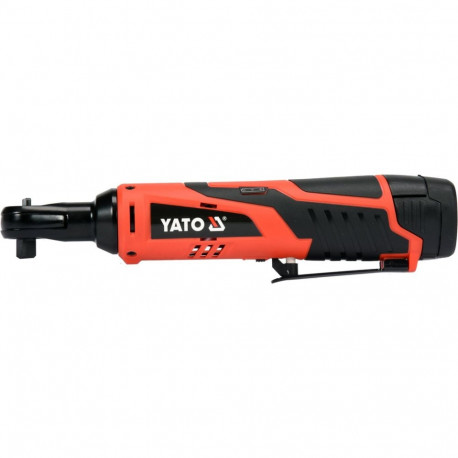 Yato YT-82902 Cordless Impact Ratchet, 12V, 3/8", 45Nm, 2Ah, 0-250 rpm, IP20, Class III, 1h charger,