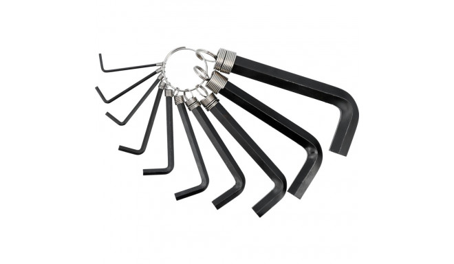 Hex key set, short, 2-14mm (10pcs.) VOREL