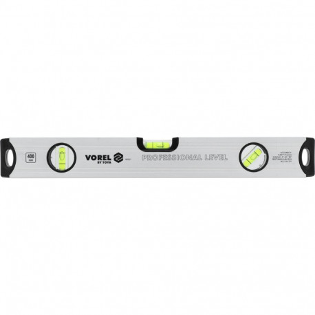 Vorel Level PRO 16551, 400mm, 3 vials, aluminum, anodized, GRD