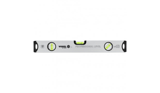 Vorel Level PRO 16551, 400mm, 3 vials, aluminum, anodized, GRD
