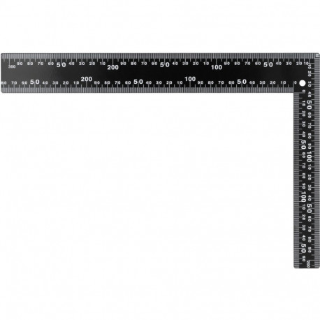 Vorel Angle 18201, 200x300mm, steel, inch scale, metric scale, lacquered