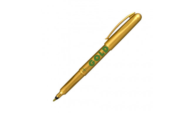 Marker permanent, ümmargune, Ø1mm, kuld