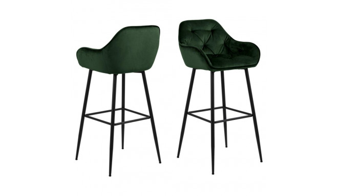 Baaritool BROOKE käetugedega, roheline