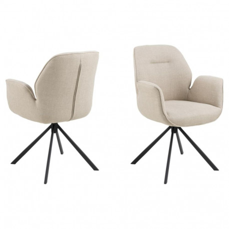 Söögitool AURA käetoega, beež