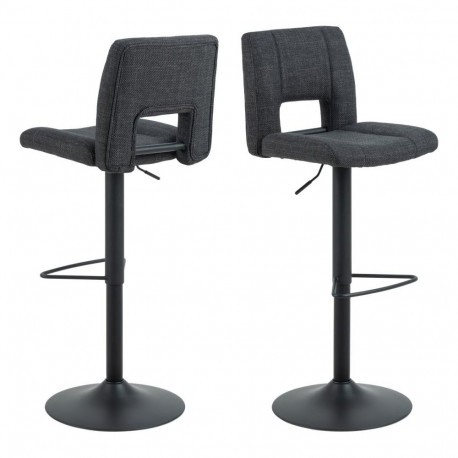 Baaritool SYLVIA kõrguse regulaatoriga, tumehall