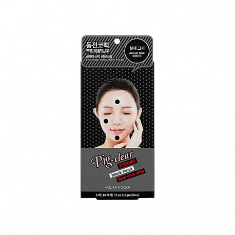 Holika Holika Pig Nose Clear Strong Blackhead Spot Pore Strip (6 sheets)