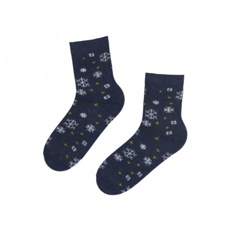 SOKISAHTEL SNOWY tumesinised villased sokid 444