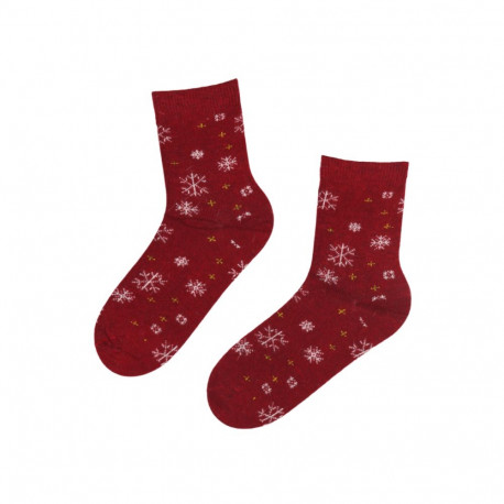 SOKISAHTEL SNOWY punased villased sokid 444